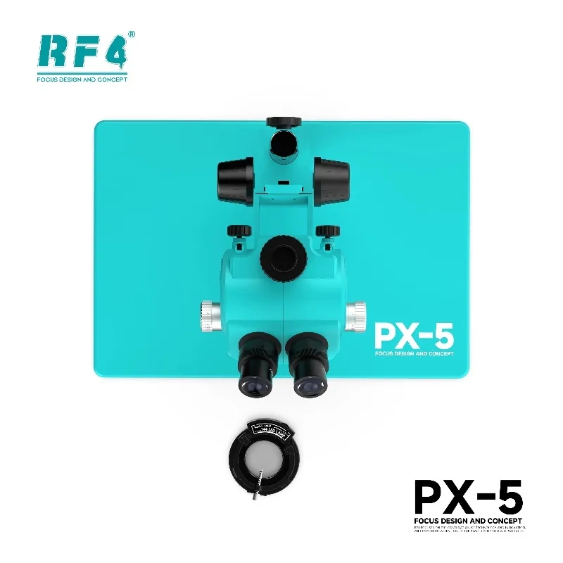 Stereo Trinocular Microscope Pcb - กล้องจุลทรรศน์สเตอริโอแบบสามตา RF4 PX-5 ซูมต่อเนื่องได้ตั้งแต่ 7 เท่า