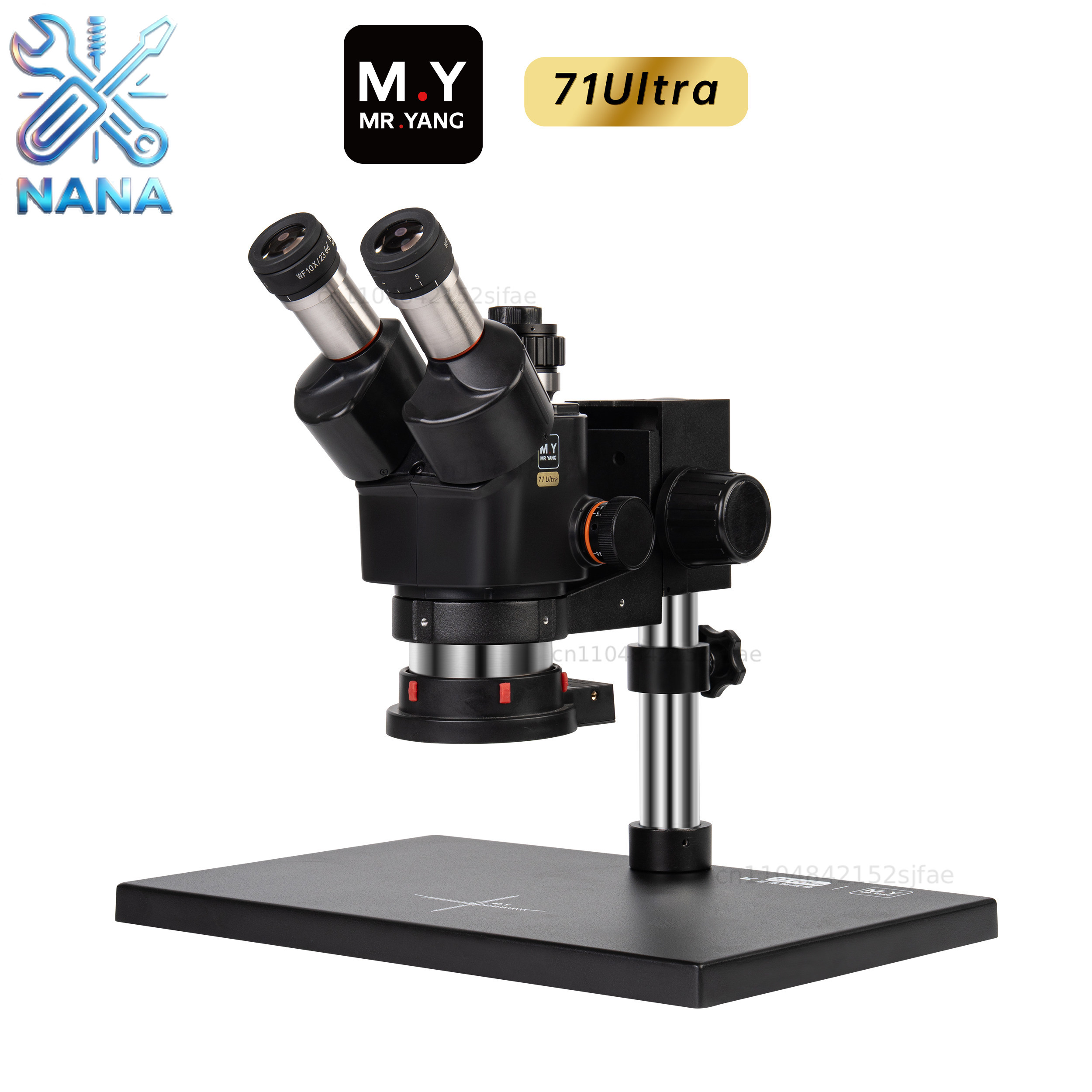 Stereo Trinocular Microscope Pcb - กล้องจุลทรรศน์สามตา YCS MR.YANG 71 ULTRA กำลังขยาย