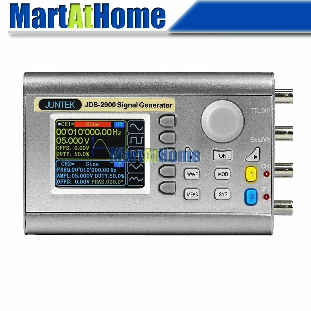 Function Arbitrary Waveform Generator - เครื่องกำเนิดสัญญาณ DDS แบบดิจิทัล สองช่องสัญญาณ ฟังก์ชันสร้างรูปคลื่นตามต้องการ 15MHz~60MHz
