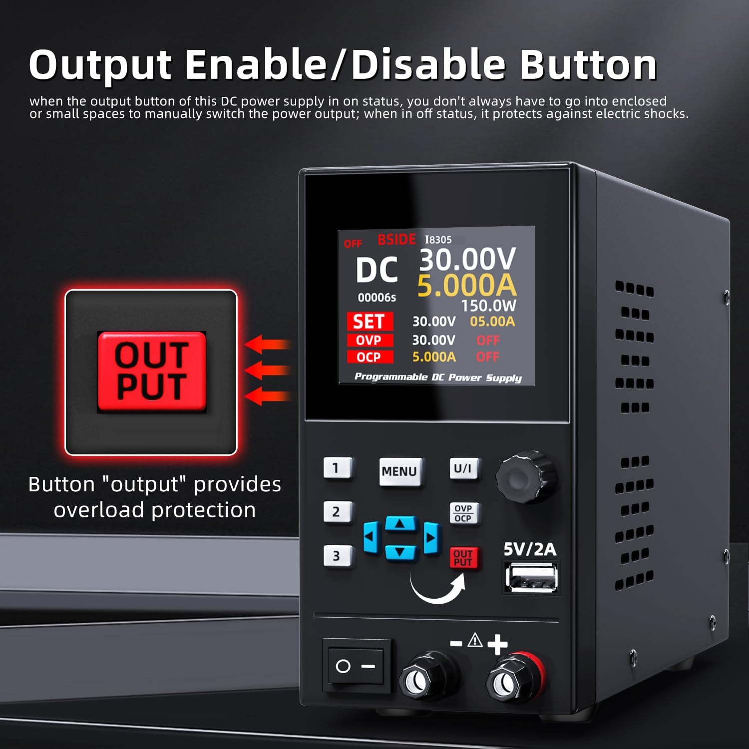 Bside DC สวิตช์แบบตั้งโต๊ะปรับ - Programmable Dc Power Supply 30V 10A บทวิจารณ์และราคา