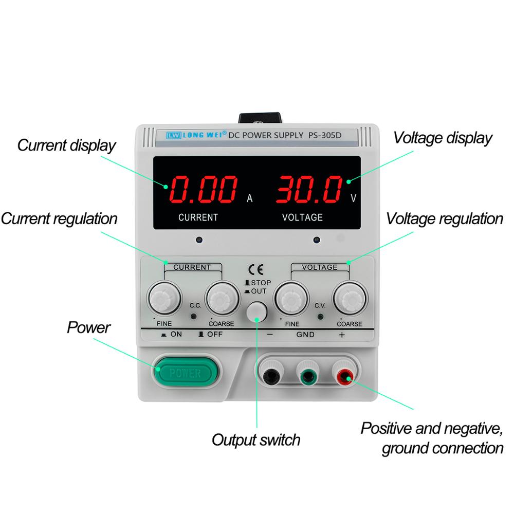 LW PS-305D 30V 5A 150W เครื่อง - Linear Lab Power Supply Adjustable บทวิจารณ์และราคา