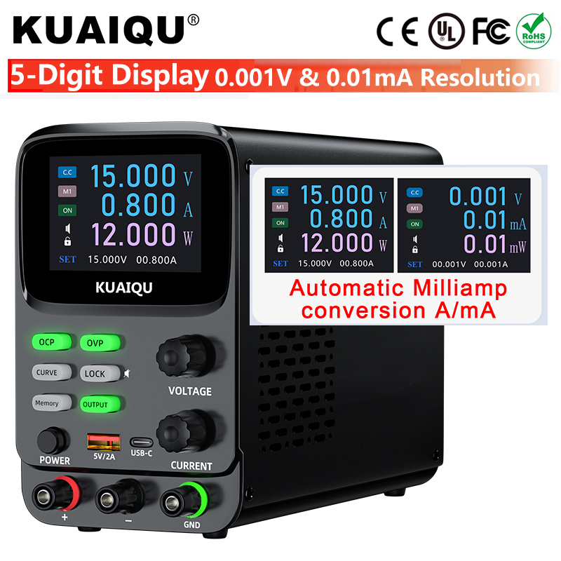 KUAIQU แหล่งจ่ายไฟ 5 หลัก ปรับ - Programmable Dc Power Supply 30V 10A บทวิจารณ์และราคา