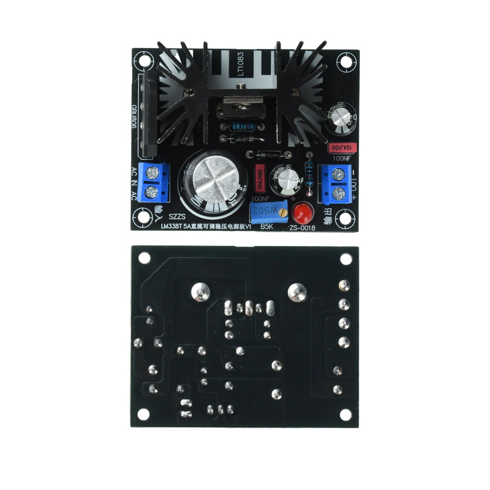 LM338T โมดูลควบคุมแรงดันไฟฟ้าแ - Linear Lab Power Supply Adjustable บทวิจารณ์และราคา