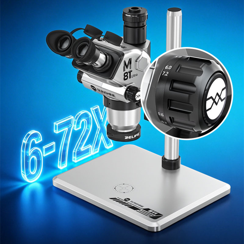 กล้องจุลทรรศน์สเตอริโอแบบ Trin - Stereo Trinocular Microscope Pcb บทวิจารณ์และราคา