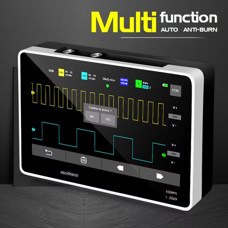 ชุดออสซิลโลสโคปดิจิตอลแบบพกพา  - Digital Storage Oscilloscope 100Mhz บทวิจารณ์และราคา